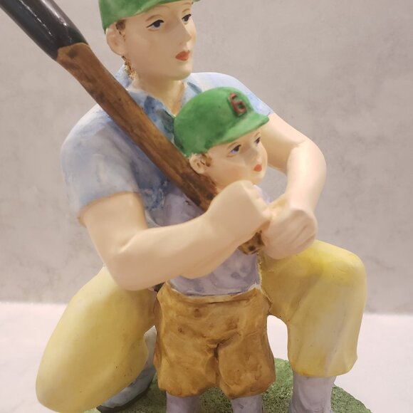 The Natelia Collection dad teaching son baseball figurine - Picture 6 of 9